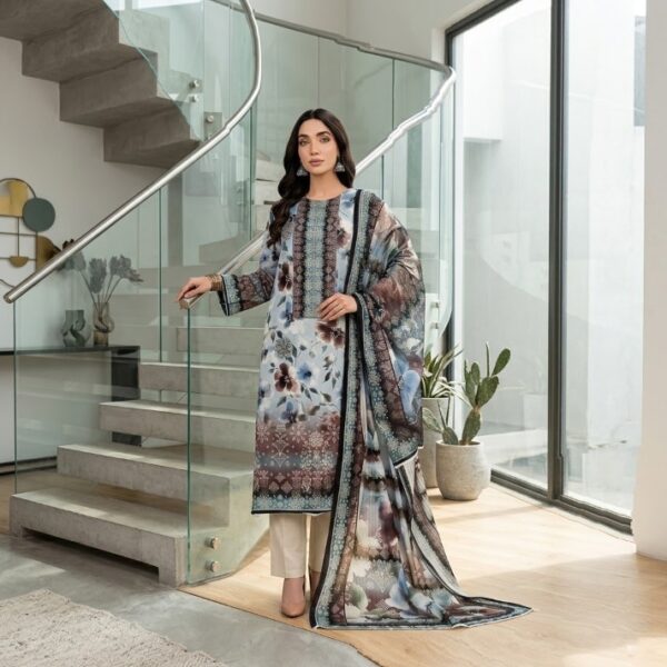 Arooma by OTM Vol #71 (730) Printed Lawn Suit | Digital Printed Shirt, Fancy Dupatta & Dyed Plain Trouser